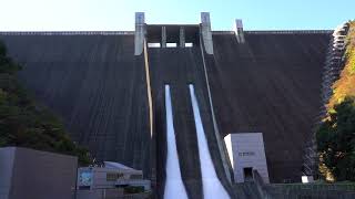 【Miyagase Dam】Sightseeing water release【Japan】