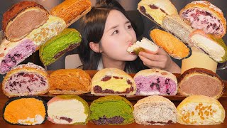 PERFECTLY DELICIOUS DESSERT👍 CHEWY \u0026 CREAMY BREAD ASMR MUKBANG I DESSERT NO TALKING