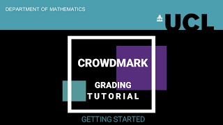 Crowdmark | Marking - Getting Started