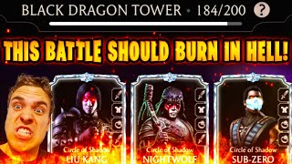 Fatal Black Dragon Tower Battle 184 in MK Mobile. I HATE THIS BATTLE SO MUCH!
