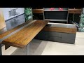 Modern Metal Home Office Furniture High Tech Executive Table Executive Ceo Manager Desk With Drawer