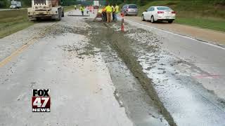 Police looking for motorcyclist who ditched bike after riding through curing concrete