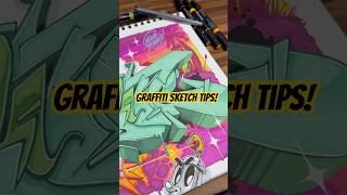 Graffiti sketch tips! #howtodraw #sketchbook #drawingtutorial #graffiti