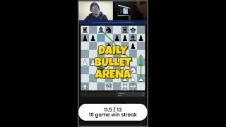 paulw7uk chess 11.5 out of 13 daily bullet arena 18.2.25 lichess