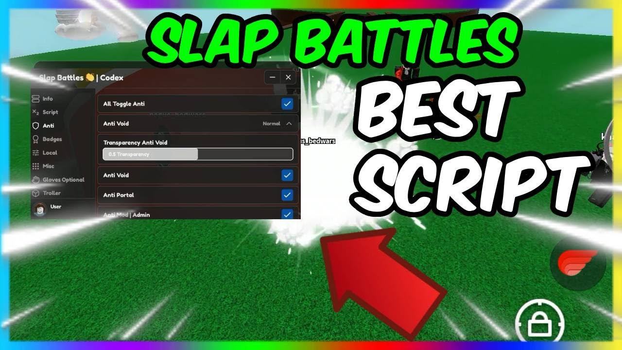 Best Roblox Slap Battles Script Anti Void Spam Glove Sound