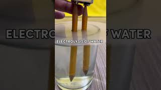 ELECTROLYSIS 🔋✏️ EASY SCIENCE EXPERIMENT #shorts #fyp #science #scienceexperiment