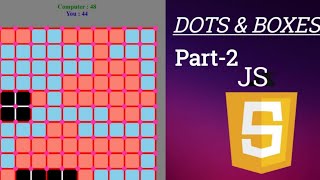 Dots and Boxes game using JavaScript tutorial part-2 #DotsAndBoxes