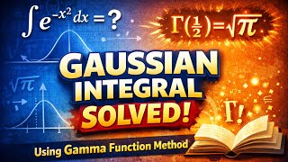 Gaussian Integral (Solved) using Gamma function method