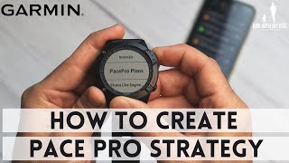 How to create PacePro strategy on a Garmin Fenix 6 // Garmin tutorial