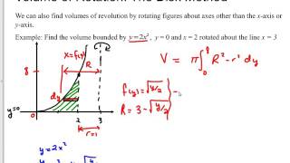 7 2 Volume Disk Method D