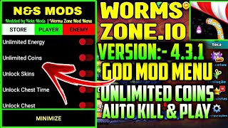 Worms Zone.io 4.3.1 Mod Menu | worms zone mod apk no death | Worms Zone.io Mod Menu