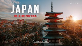 Japan in 3 Minutes [4k]