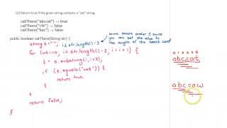 CodingBat catThere Example