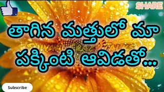 తాగిన మత్తులో | Jeevitha Satyalu Telugu | This Is A Beutiful Love Stories