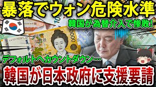 【ゆっくり解説】暴落でウォン危険水準韓国が為替介入で惨敗15年前の通貨危機以来の最安値デフォルトへカウントダウン…韓国が日本政府に支援要請