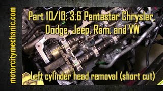 Part 10/10: 3.6 Pentastar engine left cylinder head removal (the short cut)