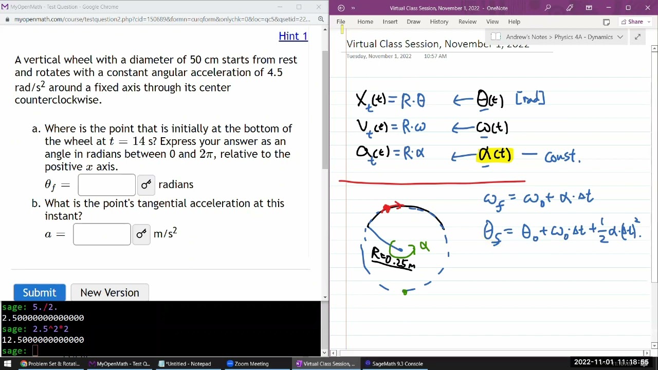 Physics 4A - OpenStax University Physics Vol 1, Chapter 10, Problems 29 ...