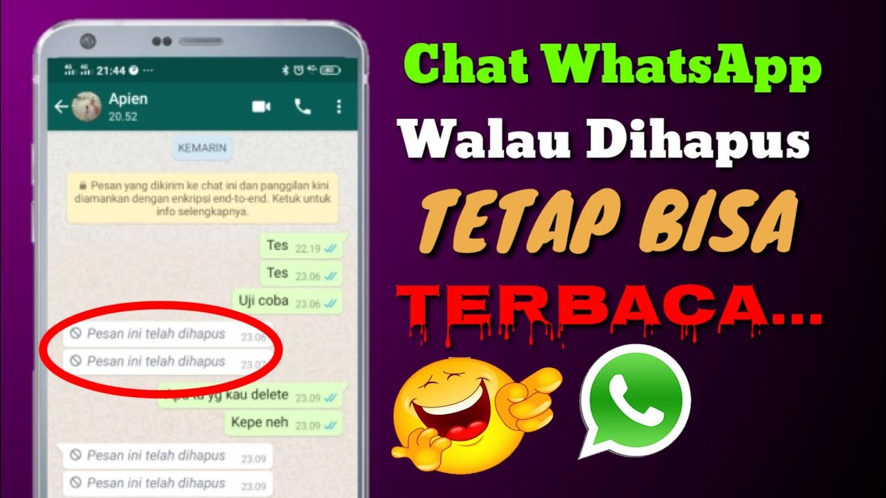 Cara Mengetahui Chat WhatsApp Yang Sudah Dihapus - YouTube