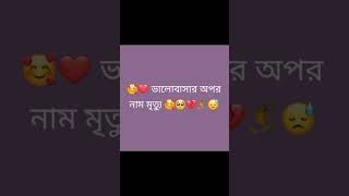 🥰💞 ভালোবাসা অপর মৃত্যু 🥰🥺💔🥀😔