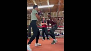 Lori Harvey tries boxing Michael B Jordan.🥰 cute.