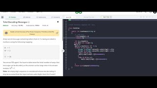 Total Decoding Messages- GeeksForGeeks Problem of the Day (27/01/2023)