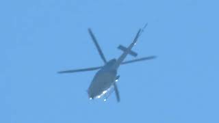 北海道警察航空隊JA05HPだいせつ2（AgustaWestland AW139 中日本航空 ※A139）周囲を低速で飛び回り家の真上を通過を繰り返す③2025年1月21日（火）【2日連続】【21分】