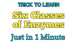 enzymes mcq biochemistry v|| Classes of Enzmes || Enzymes mcqs || learning Trick