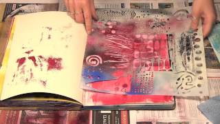 Ep. 1034 - Liquitex Spray Acrylic Paint w/ Crafter's Workshop Templates