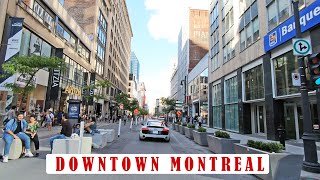 Beautiful Drive in Downtown Montreal Canada (Sainte-Catherine Street West) #montreal