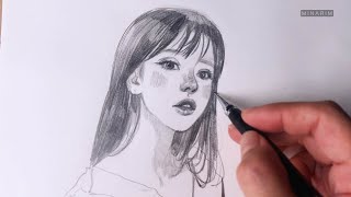 Daily drawing/인물화/얼굴그리기/연필그림/portrait/pencil drawing