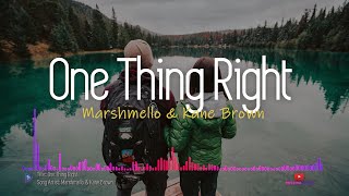 Marshmello & Kane Brown- One Thing Right (Lyrics with Spectrum)