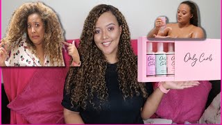 ONLY CURLS REVIEW| MY CURLY HAIR ROUTINE!