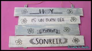 Cuadro con tablas recicladas y transferencia de imagenes-Diy manualidades