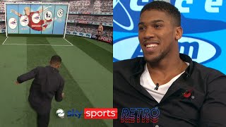 Anthony Joshua talking a big game on Soccer AM