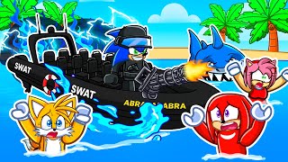 I Spent $845,456 On The NEW SWAT BOAT In SHARKBITE! (Roblox)