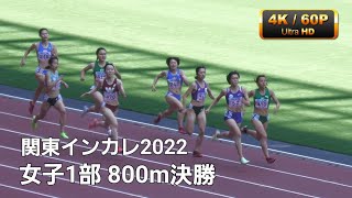 女子1部800m決勝　関東インカレ2022