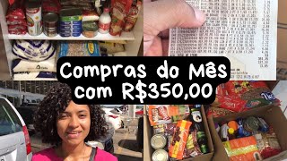 COMPRAS DO MÊS PARA UM CASAL COM R$350,00 | Kathleen Dutra