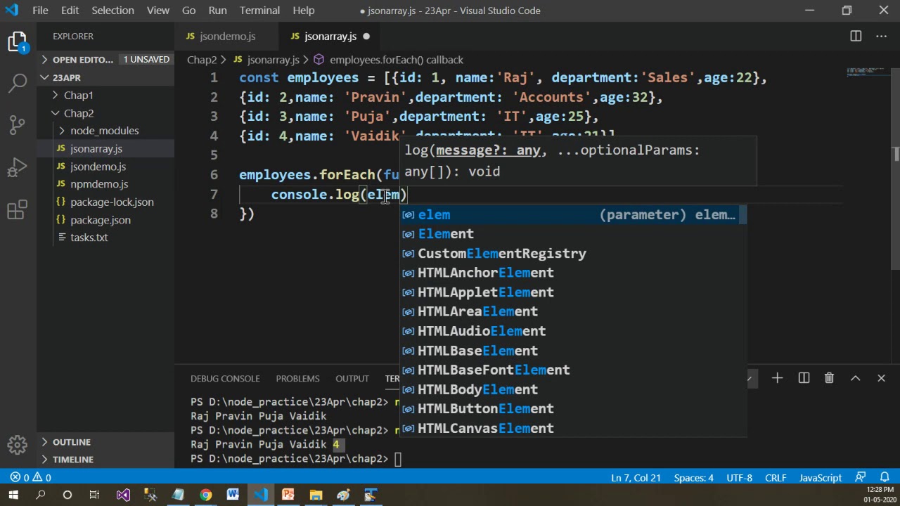 Json Array In Node Js Youtube Json Array In Node Js Youtube
