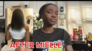 True story: how Mielle products broke my hair off | unedited video | raw uncut