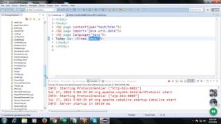 Java Tutorial 14: Content Type = "text/html",errorpage = error.jsp,isErrorPage = "true"