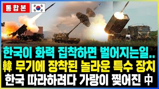 [통합본] 한국이 화력 집착하면 벌어지는일..韓 무기에 장착된 놀라운 특수 장치한국 따라하려다 가랑이 찢어진 中