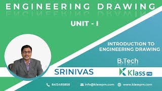 Introduction To Engineering Drawing | Engineering Drawing by Srinivas | BTech Tutorials | KlassPM