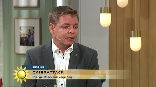 Sverige attackeras varje dag - Nyhetsmorgon (TV4)