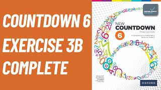 Class 6 Math Exercise 3B Complete | oxford new countdown book 6 third edition | Math with Afshan