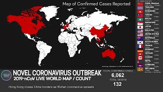 [LIVE ENDED] WUHAN Novel Coronavirus WORLD MAP/COUNT