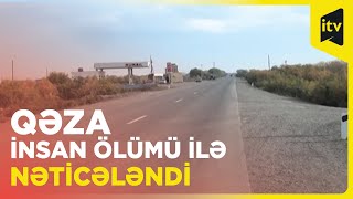 İmişlidə dəhşətli qəza: sürücü və sərnişin həyatını itirdi