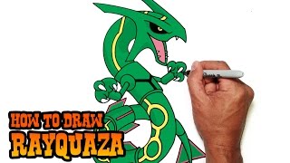 How to Draw Rayquaza | Pokemon