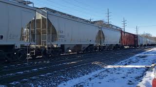 bnsf 6512 and 8146 lead a manifest through downers grove illinois