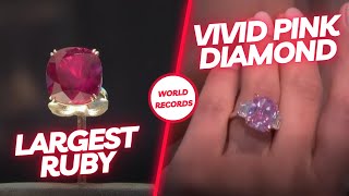 Unveiling Extraordinary Gems: World Record Sale of Vivid Pink Diamond & Largest Ruby at Sotheby's