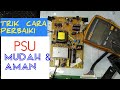 CARA PERBAIKI POWER SUPPLY TV YG KONSLET JEPRET  MUDAH DAN DIJAMIN AMAN